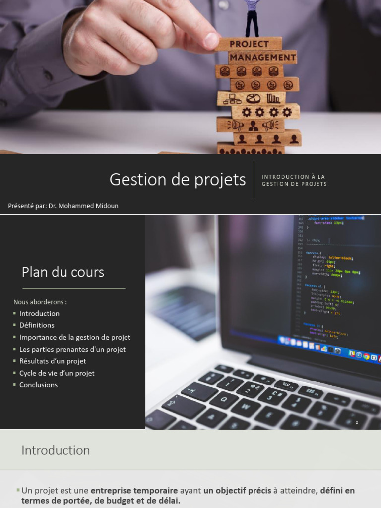 1 - Introduction À La Gestion de Projets | PDF | Évolution de carrière ...