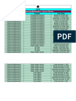 Lecture Planner - Engineering Mathematics