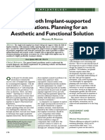 2001 - Single-Tooth Implant-Supported Restorations. Planning For An Aesthetic and Functional Solution