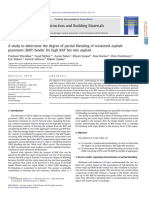 A Study To Determine The Degree of Partial Blending of Reclaimed Asphalt