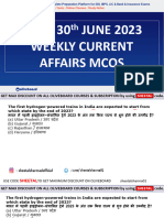 10th - 20th JUNE 2023 WEEKLY CURRENT AFFAIRS MCQS NOTES