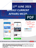 10th - 17th JUNE 2023 WEEKLY CURRENT AFFAIRS MCQS Notes