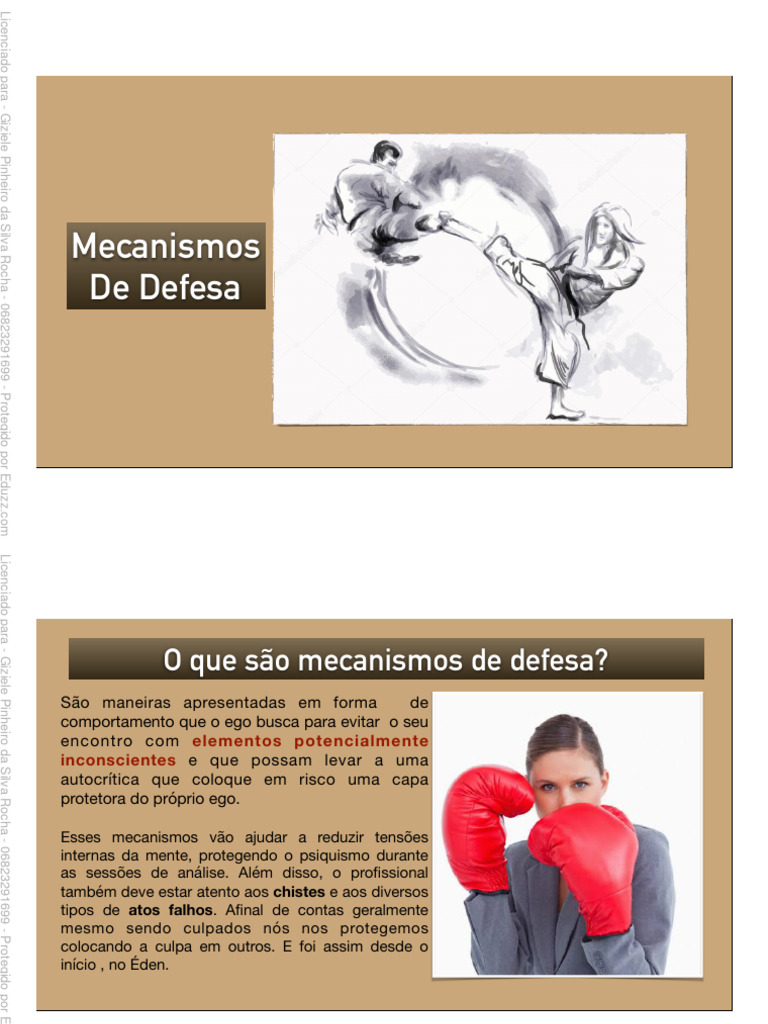 Mecanismos de Defesa do Ego em Freud | PDF | Mente inconsciente ...