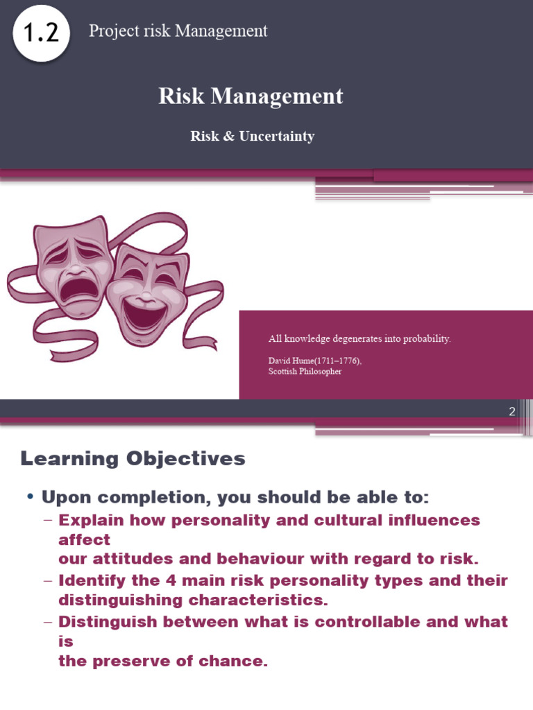 Week 3 Part1 Risk Uncertainty Pdf Risk Uncertainty