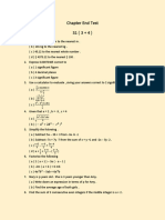 Chapter End Test S1 (3 + 4)