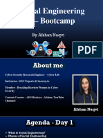 Social Engineering 101 Bootcamp - Afshan Naqvi