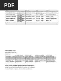 Grade 7 Exam Time Table 2024hdusda