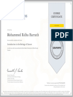 I.to The Biology of Cancer Certificate