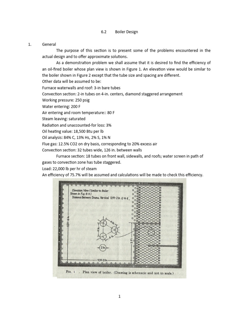 Boiler Design Efficiency Analysis | PDF