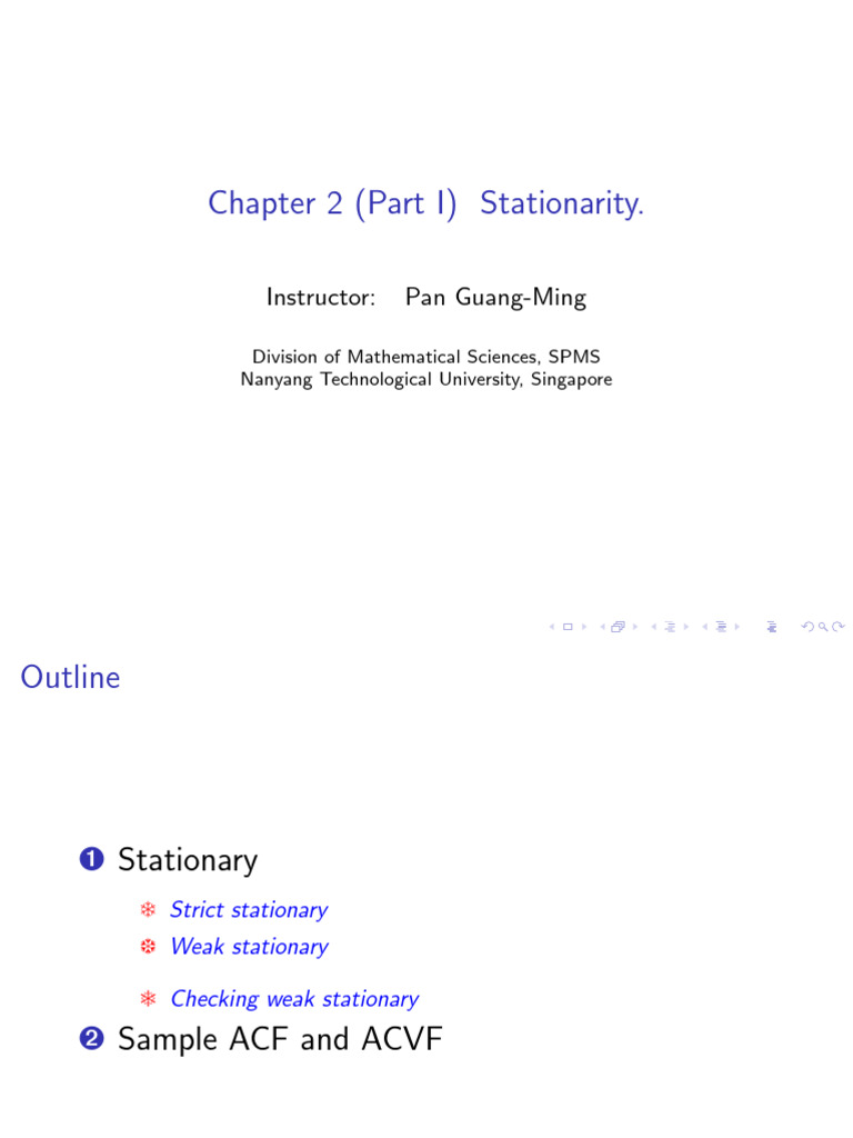 Analyzing Stationarity in Time Series | PDF | Stationary Process ...