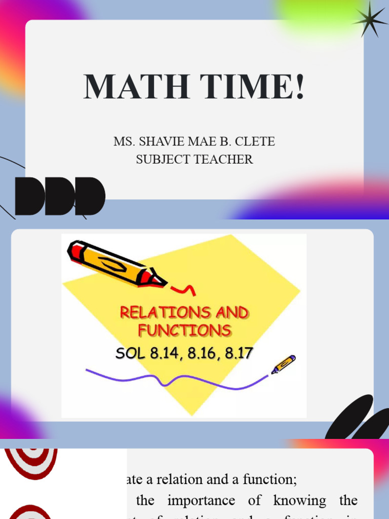 Relation and Function | PDF | Function (Mathematics) | Applied Mathematics
