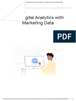 Use Digital Analytics With Marketing Data - Use Digital Analytics With Marketing Data