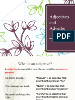 Adjectives and Adverbs