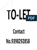 To-Let: Contact No.9398292858