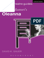 (Modern Theatre Guides) David K. Sauer - David Mamet's Oleanna-Bloomsbury Methuen Drama (2009)