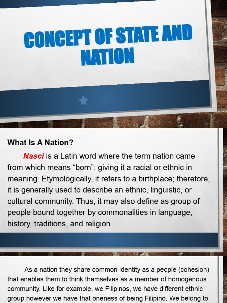 STATE NATION COUNTRY intelligence overview