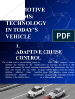 Automotive Systems: Technology in Todays Vehicle