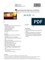 Voucher Pampulha: Happy Hour A 4 Só R$25,45: Usuário Mariana Sena Validade Nov 17, 2011 Número Do Voucher 12000207634