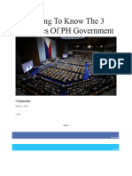 Getting To Know The 3 Branches of PH Government