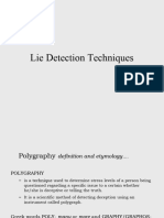 Lie Detection Techniques