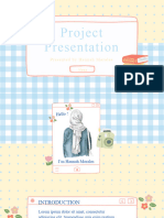 Project Presentation in Pastel Blue Light Blue Style