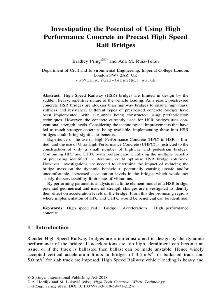 2 Investigating The Potential of Using High Performance Concrete in ...