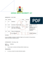 Ahmadu Bello University Act
