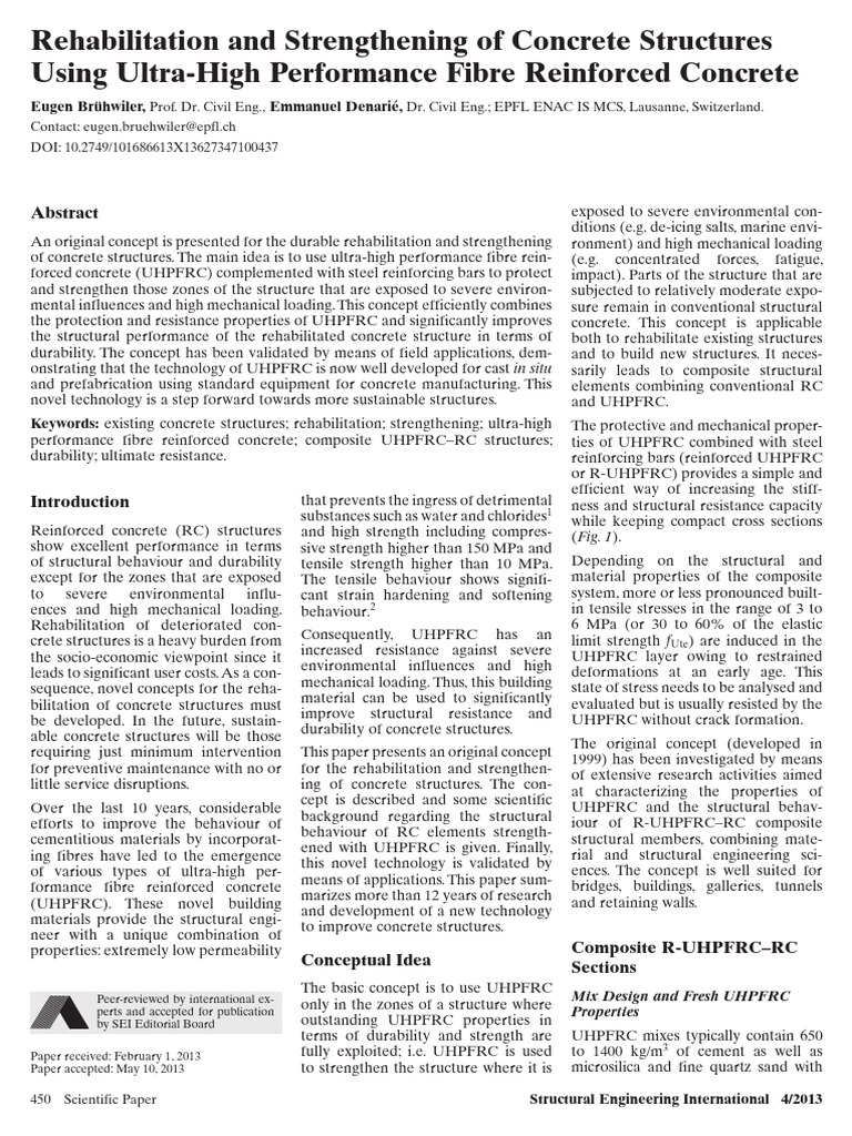 15-Rehabilitation and Strengthening of Concrete Structures | PDF ...