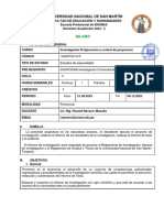 Sílabo de Investigación III (Ejecución y Control de Proyectos) 2023-II para Subir