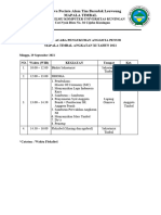 Agenda Acara Pengukuhan Anggota Muda Timbal 2021