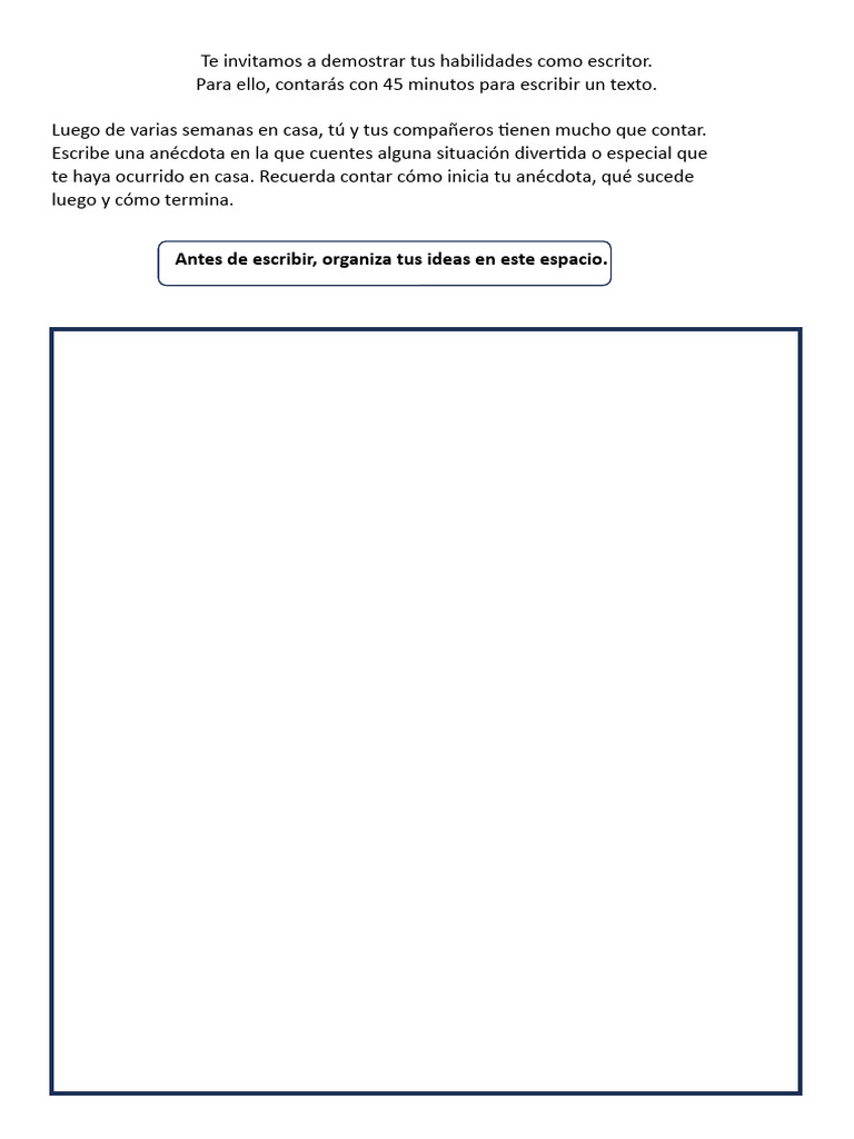 Prueba Diagnostica De Escritura Tercer Grado Pdf