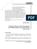 Klesse - 2005 - Bisexual Women, Non-Monogamy and Differentialist Anti-Promiscuity Discourses