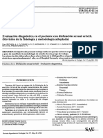 Evaluación Diagnóstica en El Paciente Con Disfunción Sexual Eréctil.