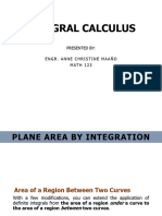 INTEGRAL CALCULUS Plane Area by Integration