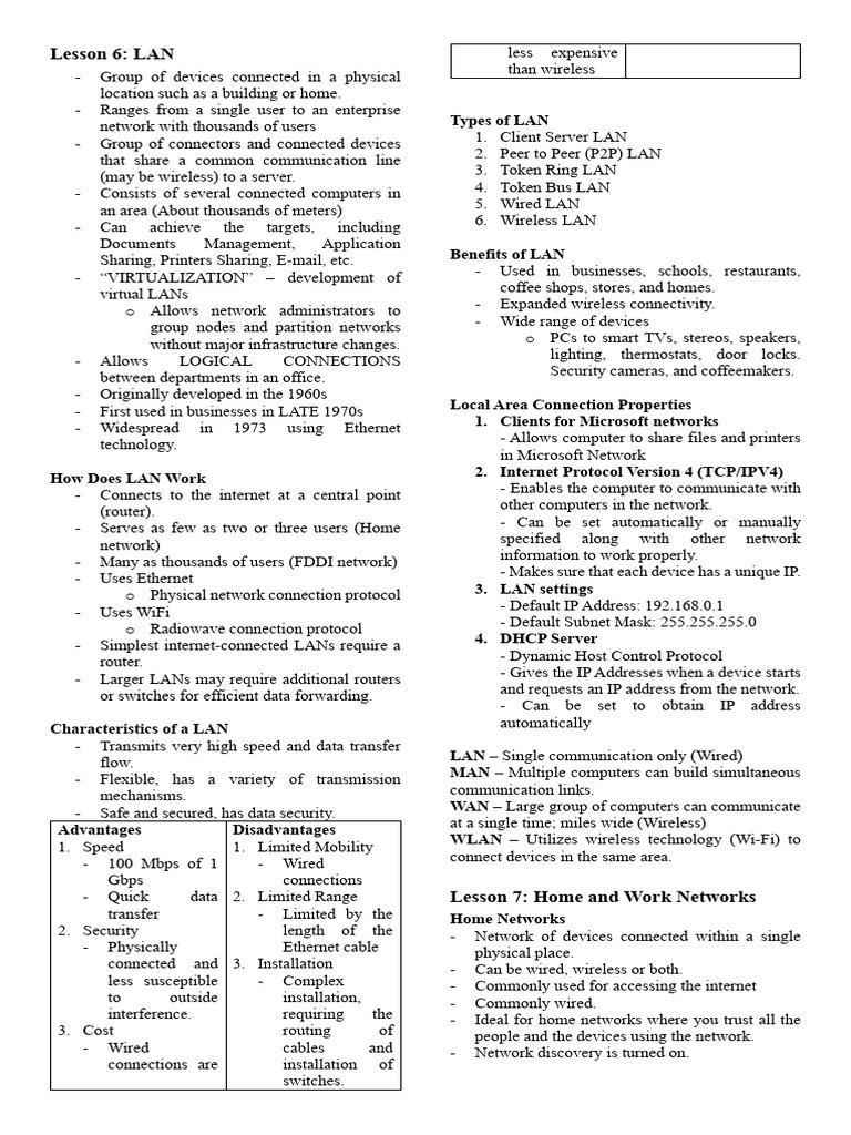Quiz 2 Notes ICT | PDF | Computer Network | Ip Address