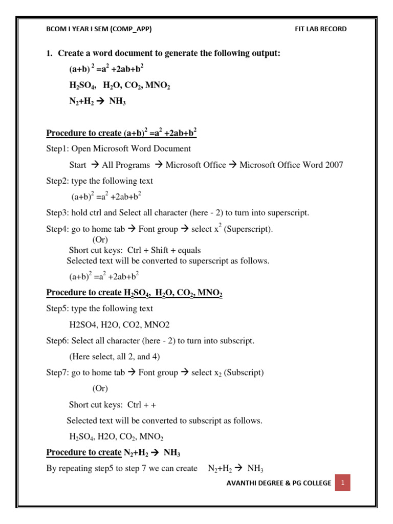 FIT Lab Practical PDF