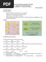 Class VI Math Worksheet (Playing With Numbers)