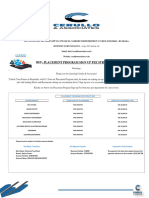 Fee Structure - Cerullo & Associates Placement Program - Year 2024.