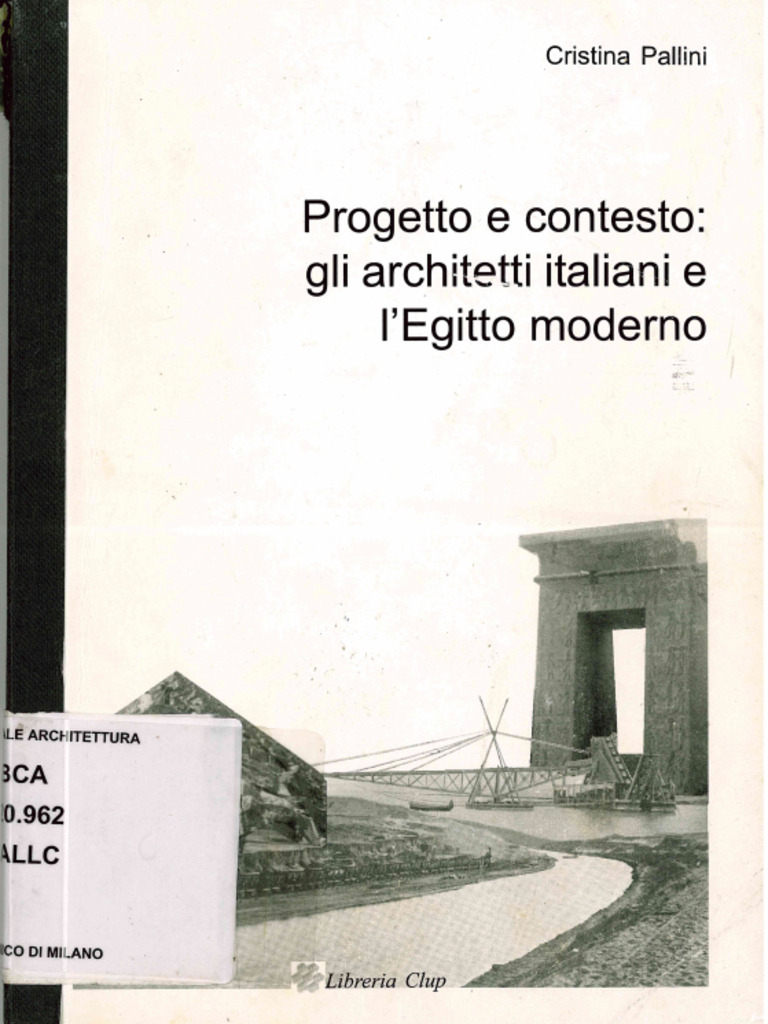 Progetto e Contesto Gli Architetti Italiani e L'egitto Moderno | PDF, image size:768x1024