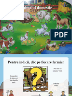 Ce Animal Domestic Sunt - Joc Interactiv PowerPoint