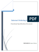 FSD - Internet Ordering System