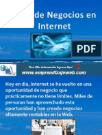 Ideas de Negocios en Internet