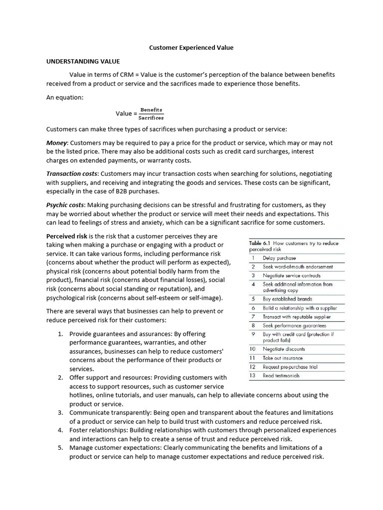 Understanding Customer Value in CRM | PDF | Marketing | Brand