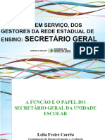 Abertura - A Função e o Papel Secretários