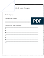 Fiche de Projet Par Groupe