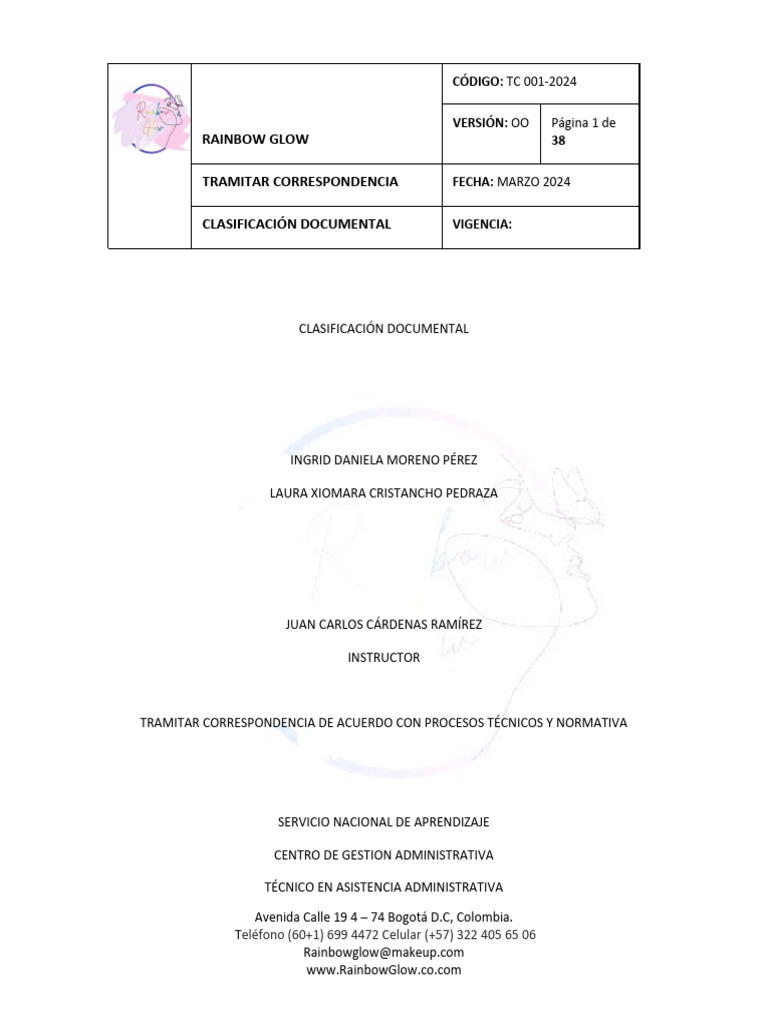 Clasificación Documental Rg Pdf