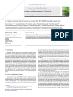 A Creep-Immune Electrostatic Actuator For RF-MEMS Tunable Capacitor