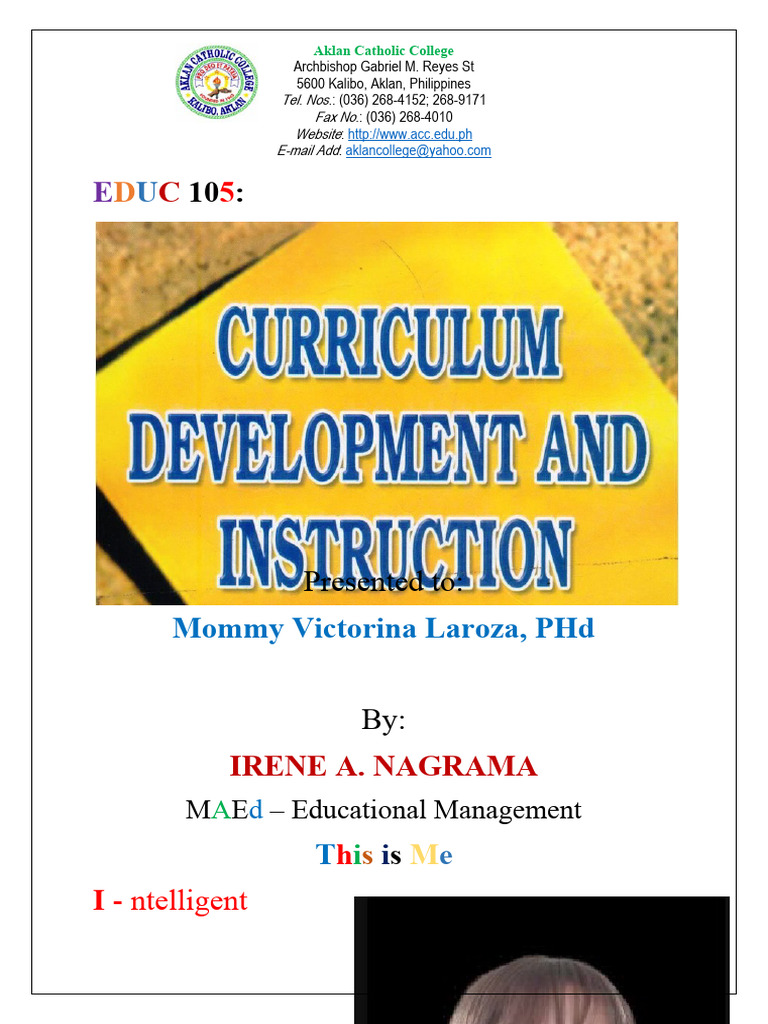 My Portfolio In Educ 105 Pdf