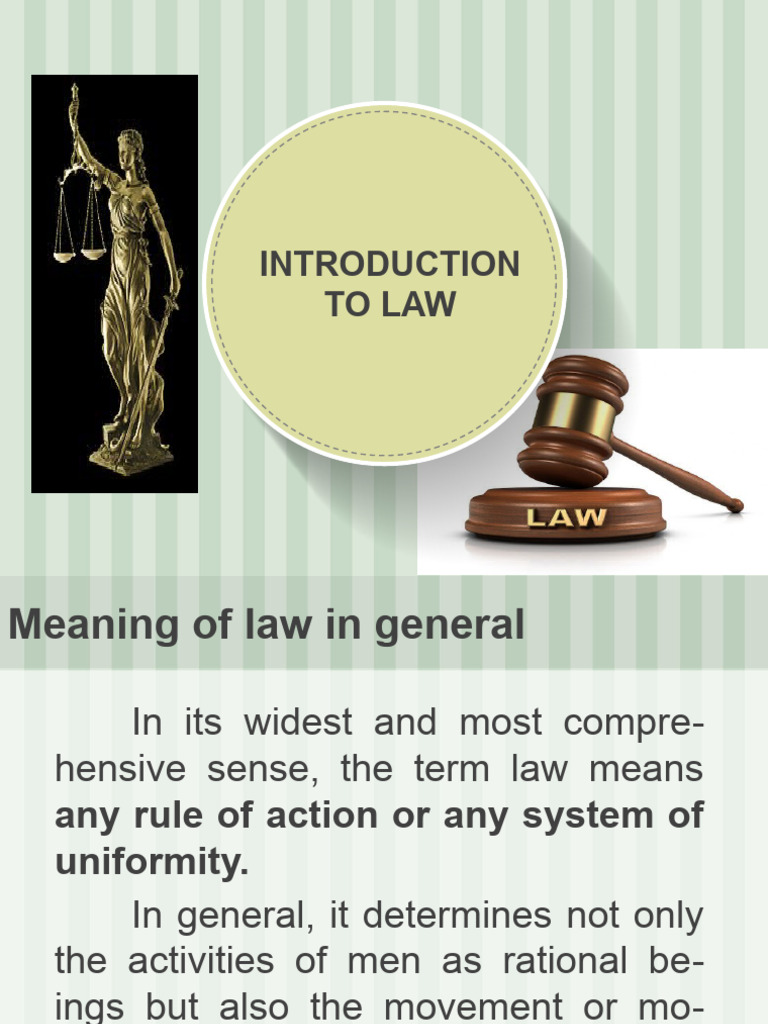 Intro To Law | PDF | Natural Law | Revelation