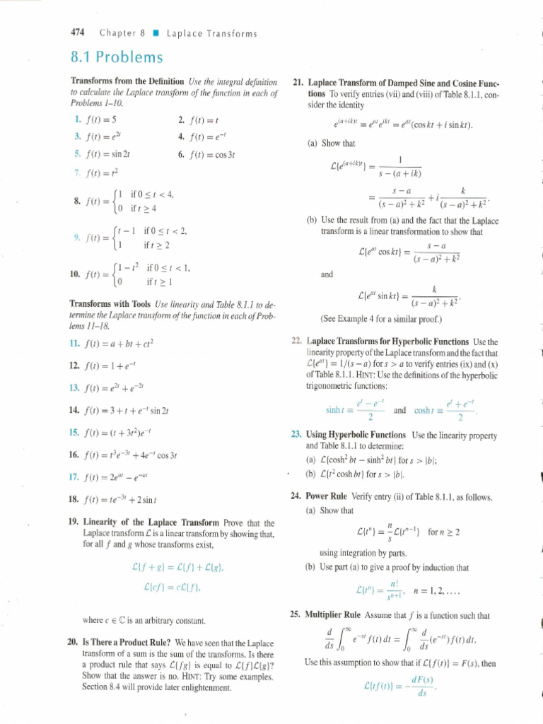 8.1 Problems | PDF